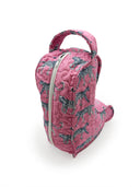 Leilani Leopard Fuchsia Quilted Boot Bag