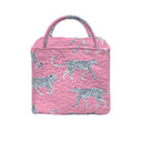 Leilani Leopard Fuchsia Quilted Handbag