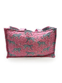 Leilani Leopard Fuchsia Quilted Tote