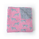 Leilani Leopard Fuchsia Baby Blanket