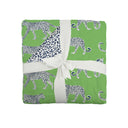 Leilani Leopard Green Baby Blanket