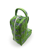 Leilani Leopard Green Quilted Boot Bag