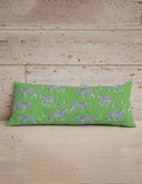 Leilani Leopard Green Quilted Oblong 14" x33" Pillow