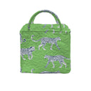 Leilani Leopard Green Quilted Handbag