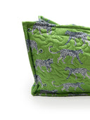 Leilani Leopard Green Quilted Tote