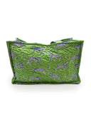 Leilani Leopard Green Quilted Tote