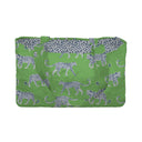 Leilani Leopard Green Quilted Tote