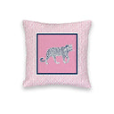 Framed Leopard Fuchsia Quilted Mini Pillow 8" x 8"
