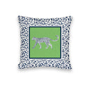 Framed Leopard Green Quilted Mini Pillow 8" x 8"