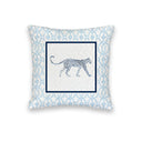 Framed Leopard White Quilted Mini Pillow 8" x 8"