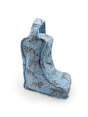 Leilani Leopard Maya Blue Quilted Boot Bag