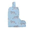 Leilani Leopard Maya Blue Quilted Boot Bag