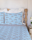 Leilani Leopard Maya Blue Quilt