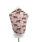 Leilani Leopard Rose Quilted Cate Vest