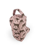 Leilani Leopard Rose Quilted Boot Bag