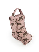Leilani Leopard Rose Quilted Boot Bag