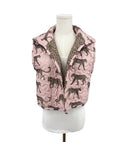 Leilani Leopard Rose Quilted Cate Vest