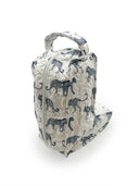 Leilani Leopard White Quilted Boot Bag