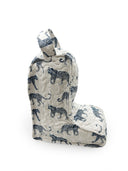 Leilani Leopard White Quilted Boot Bag