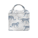 Leilani Leopard White Quilted Handbag