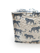 Leilani Leopard White Quilted Tote