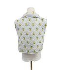 Lemon Sorbet Blue Quilted Cate Vest
