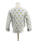 Lemon Sorbet Blue Cropped Quilted Jacket