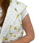Lemon Sorbet Blue Quilted Cate Vest