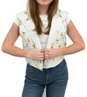 Lemon Sorbet Blue Quilted Cate Vest