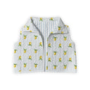 Lemon Sorbet Blue Quilted Cate Vest