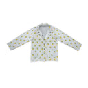 Lemon Sorbet Blue Quilted Snap Jacket