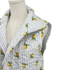Lemon Sorbet Blue Quilted Cate Vest