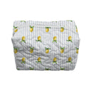 Lemon Sorbet Blue Makeup Bag