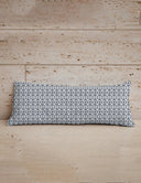 Leopard Print Navy Quilted Oblong 14" x33" Pillow