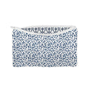 Leopard Print Navy Quilted Makeup Bag