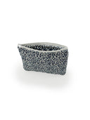 Leopard Print Navy Quilted Makeup Bag