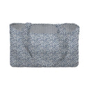 Leopard Print Navy Quilted Tote