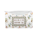 "Let Me Overthink This" Quilted Makeup Bag