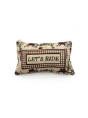 "Let's Ride" Quilted Mini Pillow 8" x 12"