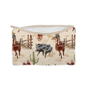 "Let's Ride" Quilted Makeup Bag