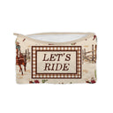 "Let's Ride" Quilted Makeup Bag