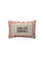 "Long Live Cowgirls" Rose Quilted Mini Pillow 8" x 12"