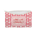 "Long Live Cowgirls" Fushia Quilted Makeup Bag