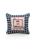 "Long Live Cowgirls" Navy Quilted Mini Pillow 8" x 8"