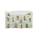 "Long Live Cowgirls" Sage Quilted Makeup Bag