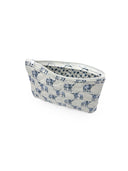 Longhorn Icon Blue Quilted Makeup Bag