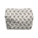 Longhorn Icon Linen/Black Quilted Makeup Bag