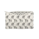 Longhorn Icon Linen/Black Quilted Makeup Bag