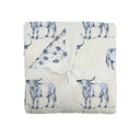 Longhorn Icon Blue Baby Blanket