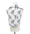 Longhorn Icon Blue Quilted Cate Vest